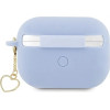 Guess GUAP2LSCHSB AirPods Pro 2 cover blue/blue Silicone Charm Heart Collection - (GUE002656-0)