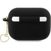 Guess GUAP2LSCHSK AirPods Pro 2 cover black/black Silicone Charm Heart Collection - (GUE002659-0)