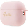 Guess GUAP2LSCHSP AirPods Pro 2 cover pink/pink Silicone Charm Heart Collection - (GUE002658-0)