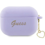 Guess GUAP2LSCHSU AirPods Pro 2 cover purple/purple Silicone Charm Heart Collection - (GUE002655-0)
