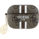 Guess GUAP2P4RPSW AirPods Pro 2 (2022/2023) cover brown/brown 4G Printed Stripes Charm - (GUE004172-0)