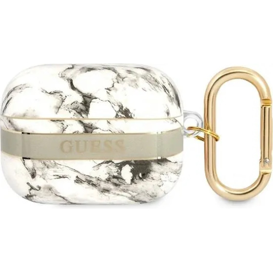 Guess GUAPHCHMAG AirPods Pro cover grey/grey Marble Strap Collection - (GUE002024-0)