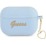 Guess GUAPLSCHSB AirPods Pro cover blue/blue Silicone Charm Heart Collection - (GUE001888-0)
