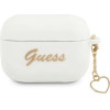 Guess GUAPLSCHSH AirPods Pro cover white/white Silicone Charm Heart Collection - (GUE001891-0)