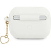 Guess GUAPLSCHSH AirPods Pro cover white/white Silicone Charm Heart Collection - (GUE001891-0)