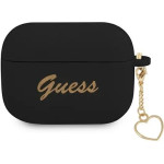 Guess GUAPLSCHSK AirPods Pro cover black/black Silicone Charm Heart Collection - (GUE001882-0)