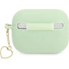 Guess GUAPLSCHSN AirPods Pro cover green/green Silicone Charm Heart Collection - (GUE001945-0)