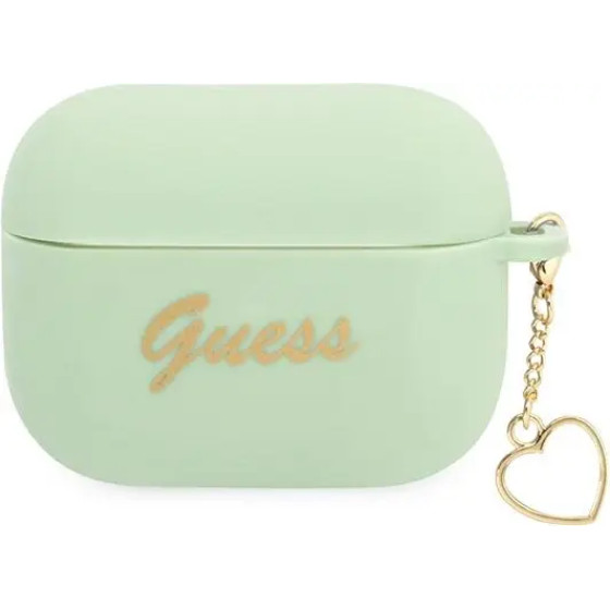 Guess GUAPLSCHSN AirPods Pro cover green/green Silicone Charm Heart Collection - (GUE001945-0)