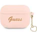 Guess GUAPLSCHSP AirPods Pro cover pink/pink Silicone Charm Heart Collection - (GUE001885-0)
