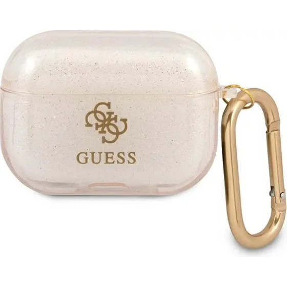Guess GUAPUCG4GD AirPods Pro cover gold/gold Glitter Collection - (GUE001367-0)