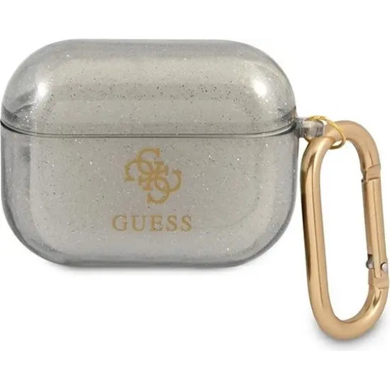 Guess GUAPUCG4GK AirPods Pro cover black/black Glitter Collection - (GUE001364-0)