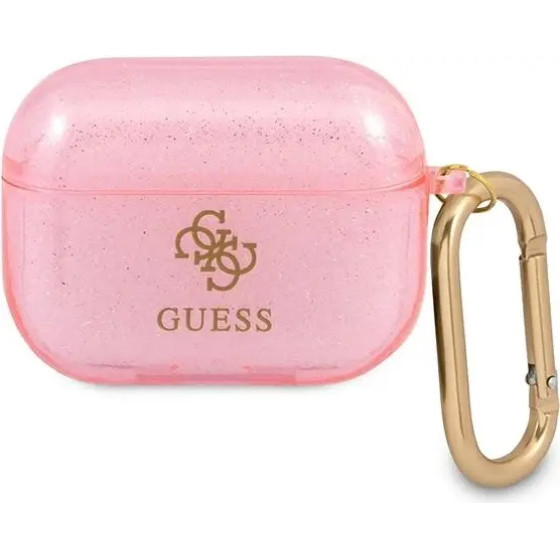 Guess GUAPUCG4GP AirPods Pro cover pink/pink Glitter Collection - (GUE001373-0)