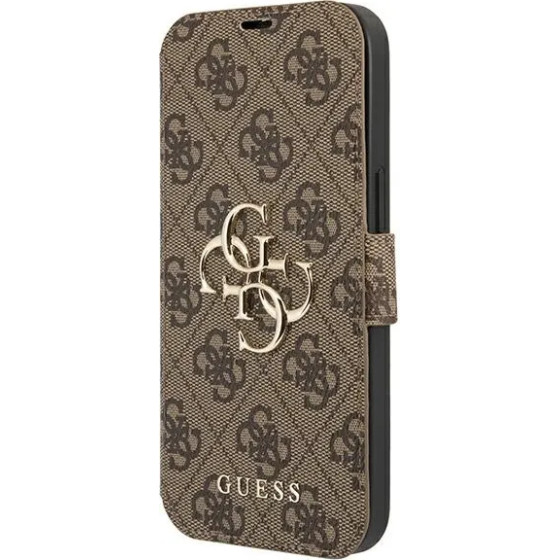 Guess GUBKP13L4GMGBR iPhone 13 Pro / 13 6.1 brown/brown book 4G Big Metal Logo - (GUE001576-0)