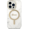 Guess GUBPP14LHMEACSH Case+ Charger Set iPhone 14 Pro 6.1 white/white hard case Marble MagSafe - (GUE002574-0)