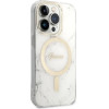 Guess GUBPP14LHMEACSH Case+ Charger Set iPhone 14 Pro 6.1 white/white hard case Marble MagSafe - (GUE002574-0)