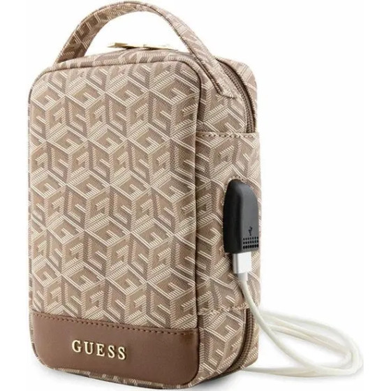 Guess GUHBHGCFSEW Organizer bag - brown GCube Stripe - (GUE003028-0)