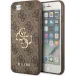 Guess GUHCI84GMGBR iPhone 7/8/SE 2020/2022 brown/brown hardcase 4G Big Metal Logo - (GUE002592-0)