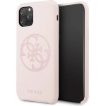 Guess GUHCN58LS4GLP iPhone 11 Pro light pink/light pink hard case Silicone 4G Tone On Tone - (GUE000469-0)