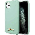 Guess GUHCN58LSLMGG iPhone 11 Pro zielony/green hard case Silicone Vintage Gold Logo - (GUE000558-0)