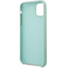 Guess GUHCN58LSLMGG iPhone 11 Pro zielony/green hard case Silicone Vintage Gold Logo - (GUE000558-0)