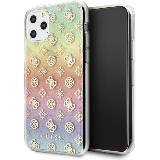Guess GUHCN58PEOML iPhone 11 Pro multicolor hard case Iridescent 4G Peony - (GUE000450-0)