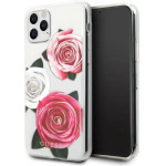 Guess GUHCN58ROSTRT iPhone 11 Pro transparent hardcase Flower Desire Pink & White Rose - (GUE002522-0)