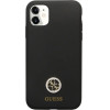 Guess GUHCN614DGPK Case for iPhone 11 / Xr - Black Silicone Logo Strass 4G - (GUE003040-0)