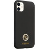 Guess GUHCN614DGPK Case for iPhone 11 / Xr - Black Silicone Logo Strass 4G - (GUE003040-0)