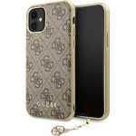 Guess GUHCN61GF4GBR iPhone 11 6.1 / Xr brown/brown hard case 4G Charms Collection - (GUE001462-0)
