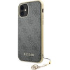 Guess GUHCN61GF4GGR iPhone 11 6.1 / Xr grey/gray hard case 4G Charms Collection - (GUE001463-0)