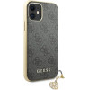 Guess GUHCN61GF4GGR iPhone 11 6.1 / Xr grey/gray hard case 4G Charms Collection - (GUE001463-0)