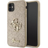Guess GUHCN61HG4SGD case for iPhone 11 / Xr - gold Glitter Script Big 4G - (GUE003005-0)