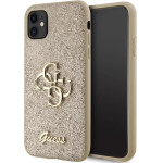 Guess GUHCN61HG4SGD case for iPhone 11 / Xr - gold Glitter Script Big 4G - (GUE003005-0)