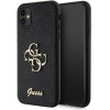 Guess GUHCN61HG4SGK case for iPhone 11 / Xr - black Glitter Script Big 4G - (GUE003000-0)