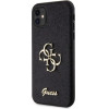 Guess GUHCN61HG4SGK case for iPhone 11 / Xr - black Glitter Script Big 4G - (GUE003000-0)