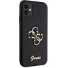Guess GUHCN61HG4SGK case for iPhone 11 / Xr - black Glitter Script Big 4G - (GUE003000-0)