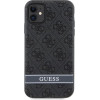 Guess GUHCN61P4SNK iPhone 11 / Xr grey/grey hardcase 4G Stripe - (GUE002906-0)