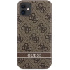 Guess GUHCN61P4SNW iPhone 11 / Xr brown/brown hardcase 4G Stripe - (GUE002907-0)