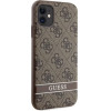 Guess GUHCN61P4SNW iPhone 11 / Xr brown/brown hardcase 4G Stripe - (GUE002907-0)