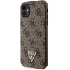 Guess GUHCN61P4TDSCPW Case for iPhone 11 / Xr - Brown Crossbody 4G Metal Logo - (GUE002984-0)