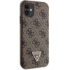 Guess GUHCN61P4TDSCPW Case for iPhone 11 / Xr - Brown Crossbody 4G Metal Logo - (GUE002984-0)