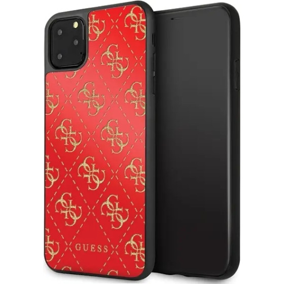 Guess GUHCN654GGPRE iPhone 11 Pro Max red/red hard case 4G Double Layer Glitter - (GUE000483-0)