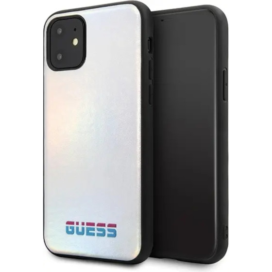 Guess GUHCN65BLD iPhone 11 Pro Max silver/silver hard case Iridescent - (GUE000503-0)