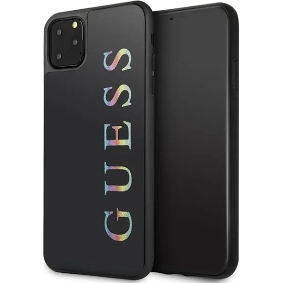 Guess GUHCN65LGMLBK iPhone 11 Pro Max black/black hard case Glitter Logo - (GUE000468-0)