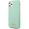 Guess GUHCN65LSLMGG iPhone 11 Pro Max green/green hard case Silicone Vintage Gold Logo - (GUE000560-0)