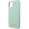 Guess GUHCN65LSLMGG iPhone 11 Pro Max green/green hard case Silicone Vintage Gold Logo - (GUE000560-0)