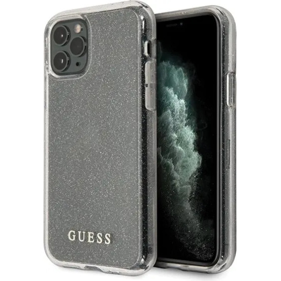 Guess GUHCN65PCGLSI iPhone 11 Pro Max silver/silver hard case Glitter - (GUE000767-0)