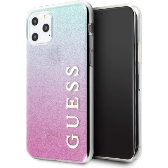 Guess GUHCN65PCUGLPBL iPhone 11 Pro Max rose blue/pink blue hard case Glitter Gradient - (GUE000525-0)