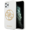 Guess GUHCN65TPUWHGLG iPhone 11 Pro Max white/white hard case Glitter 4G Circle Logo - (GUE000573-0)