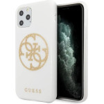 Guess GUHCN65TPUWHGLG iPhone 11 Pro Max white/white hard case Glitter 4G Circle Logo - (GUE000573-0)